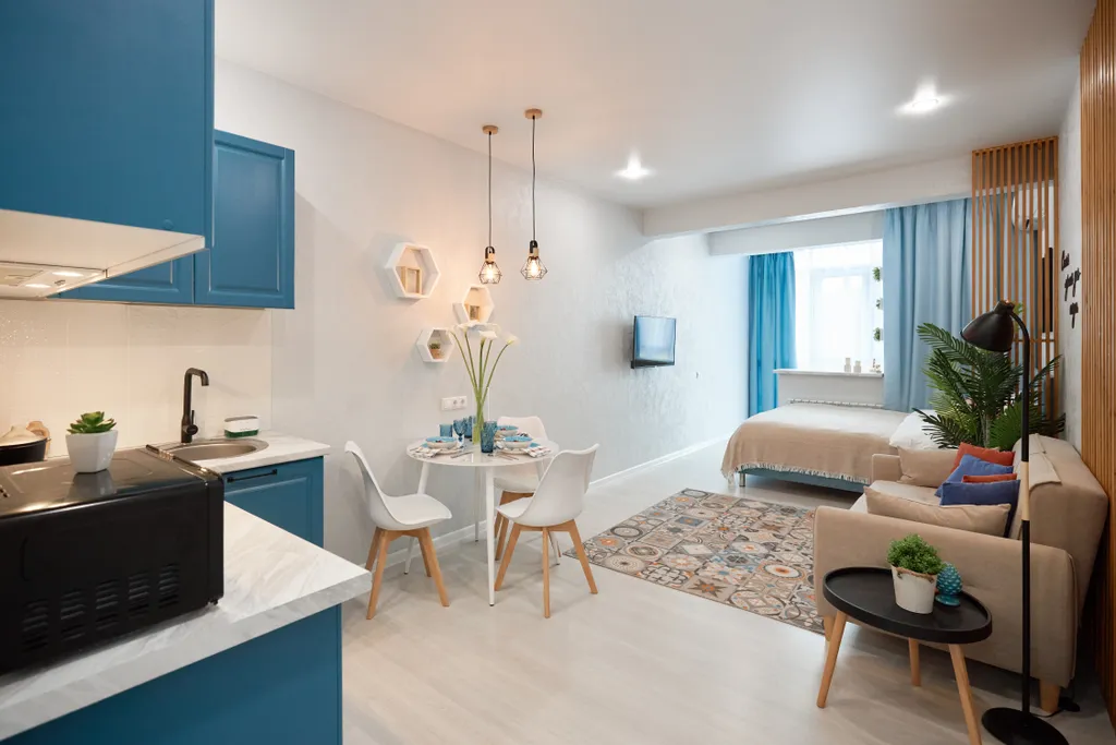 Уютная квартира "СкандиХоум" с видом на горы в ЖК Солнечный Дагомыс