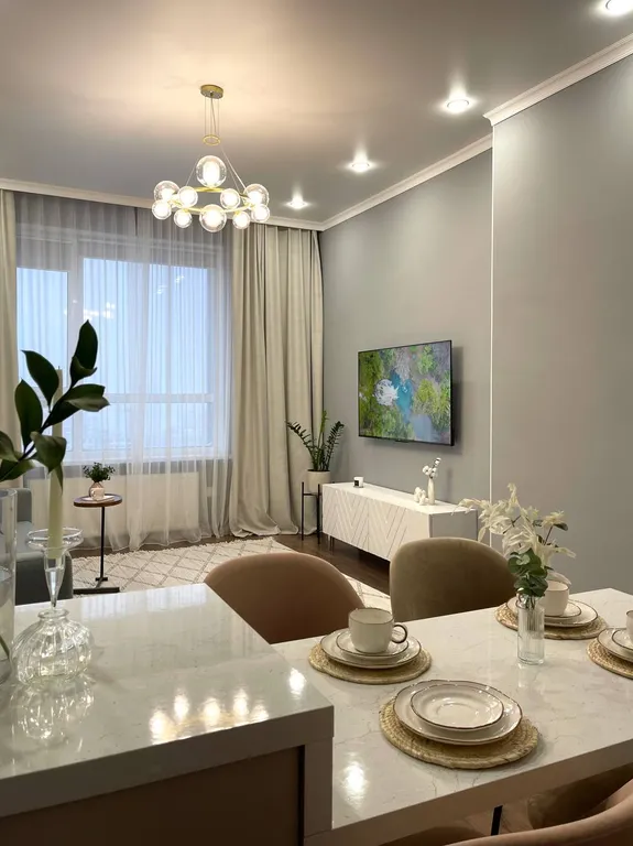 Стильная  квартира евродвушка в ЖК GreenLine Terra