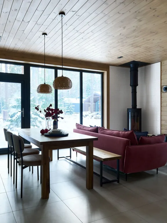 Коттедж Уютный дом с камином и баней в окружении леса — Санкт-Петербург