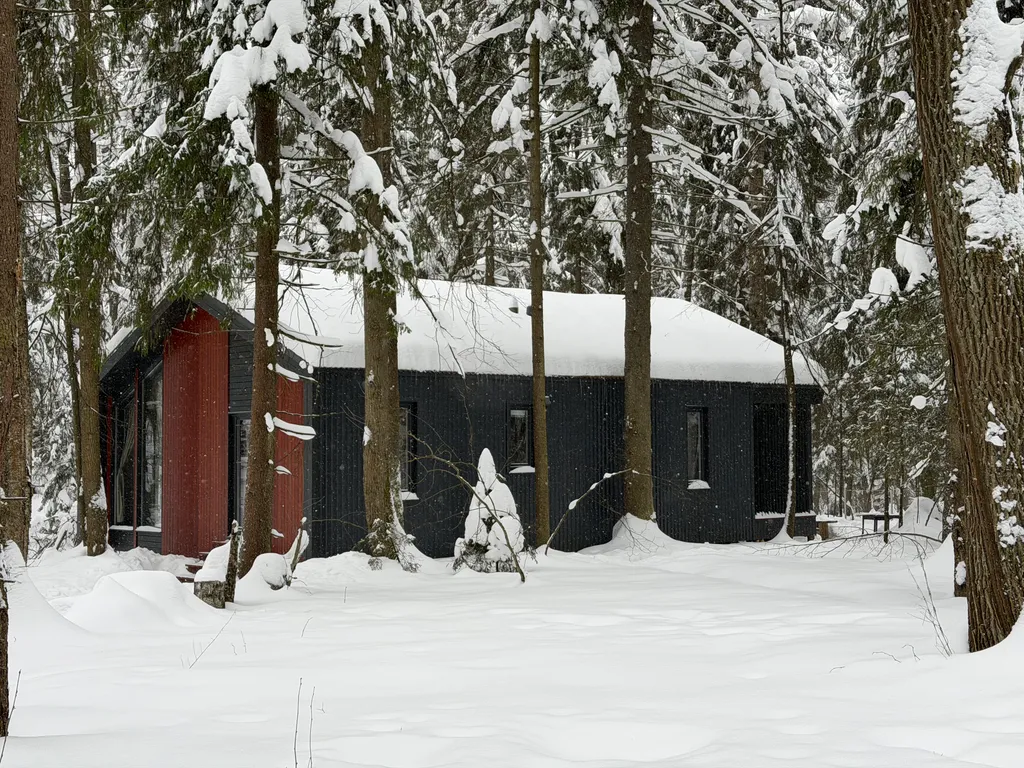 Тихий дом с камином и сауной