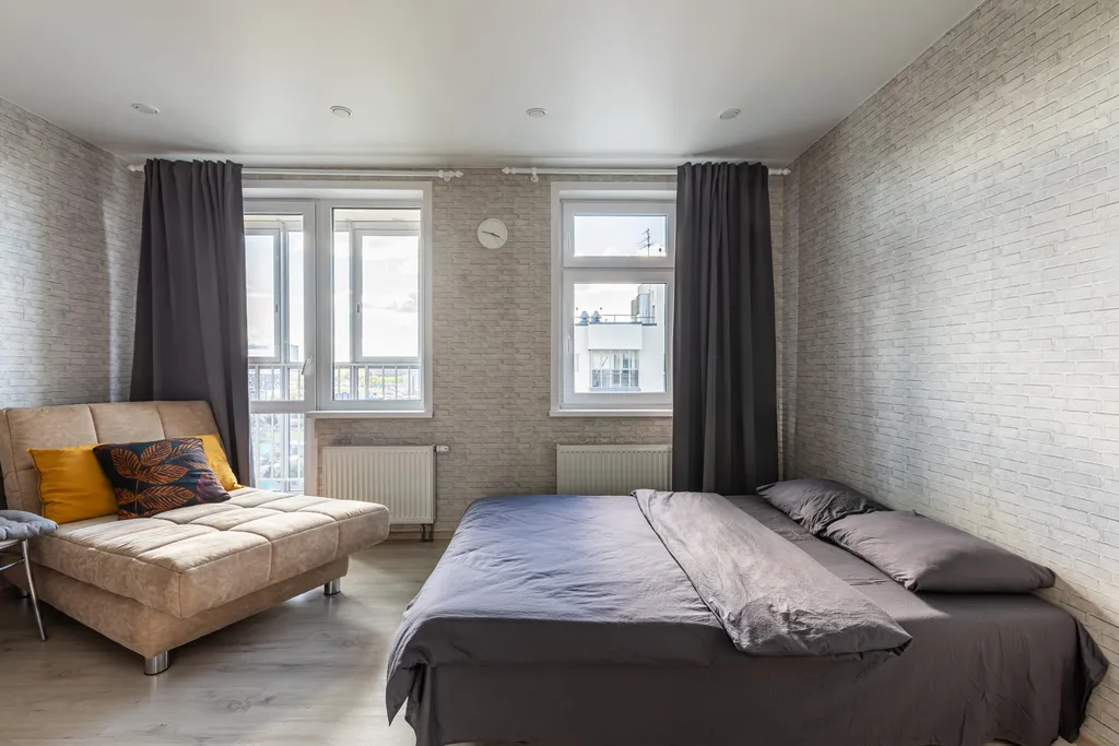 Уютная студия с шикарным видом на город