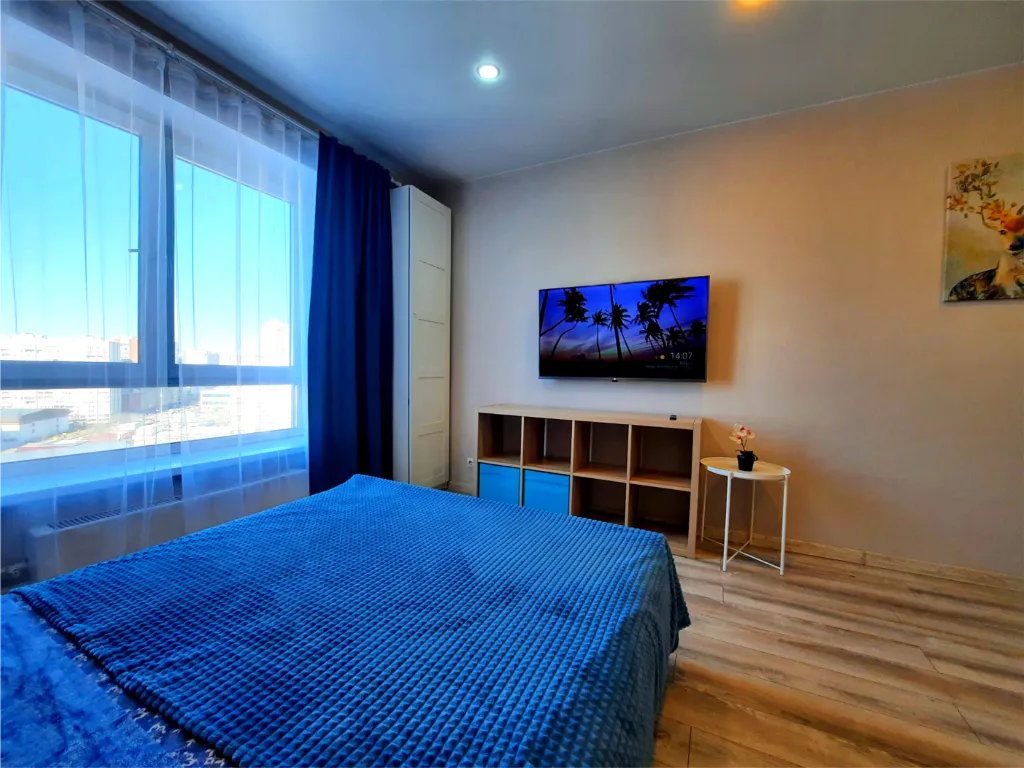 Студия для двоих — романтическое пространство с современным ремонтом