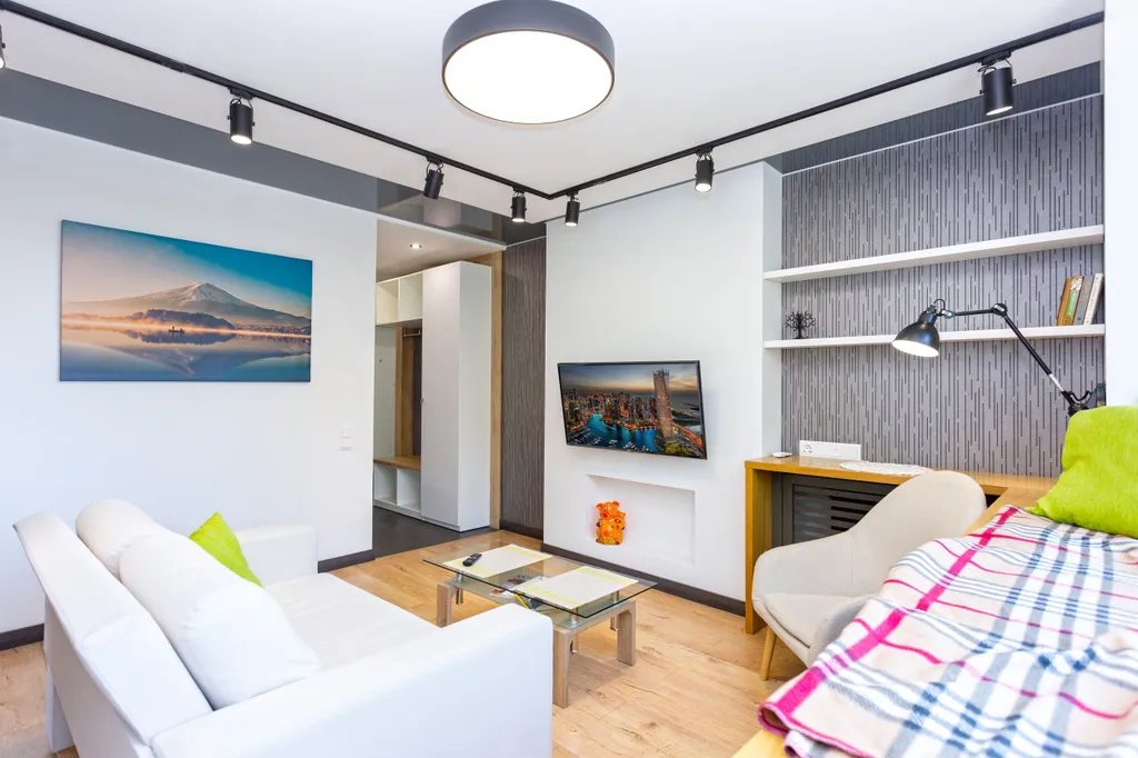 Современный апартамент с балконом рядом с метро Фрунзенская