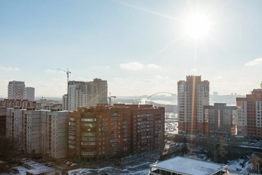 Квартира Уютная квартира-студия с прекрасным видом на Бугринский мост — Новосибирск