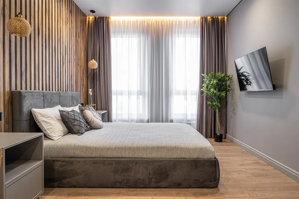 Дизайнерская квартира около сквера в бизнес -высотке