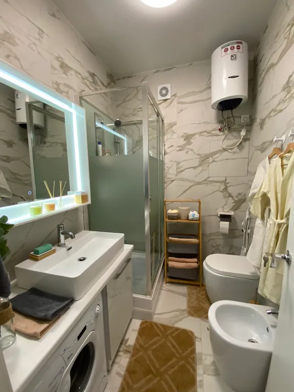 Студия в стиле Сканди с видом на Кремль