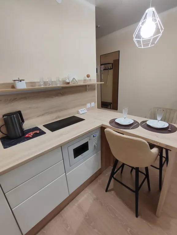 Современная квартира - студия с видом на новый мост