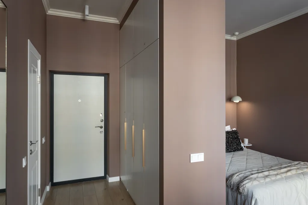 Просторная студия Mosaic brown с балконом для 3 гостей