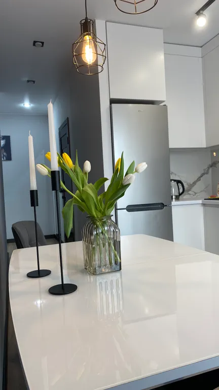 Новая уютная 1-я квартира с дизайнерским ремонтом в центре города