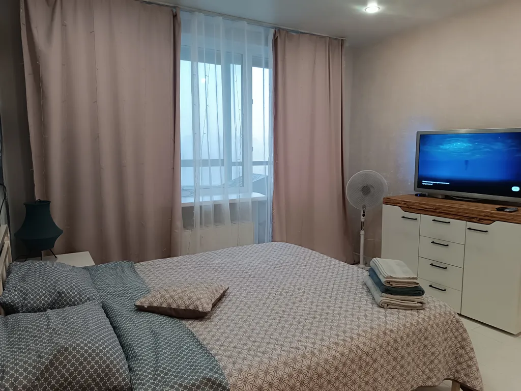 Красивая-студия с видом на фонтаны