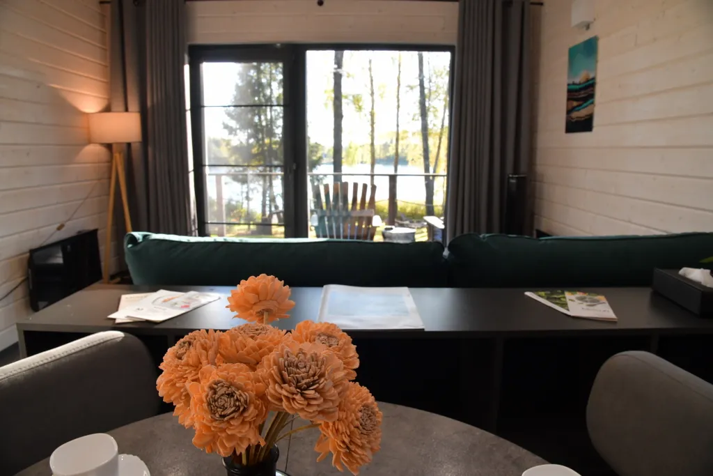 Дом на семью или компанию в лесу у большой воды