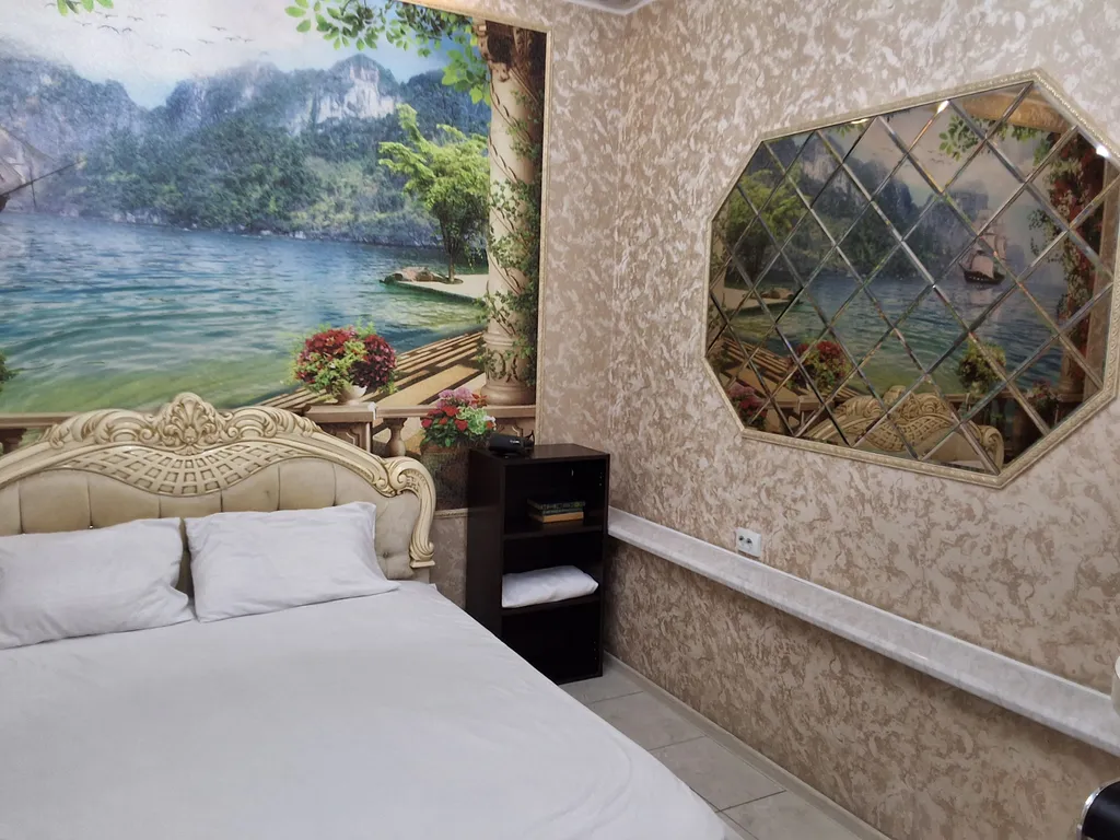 Студия с приятной синей подсветкой