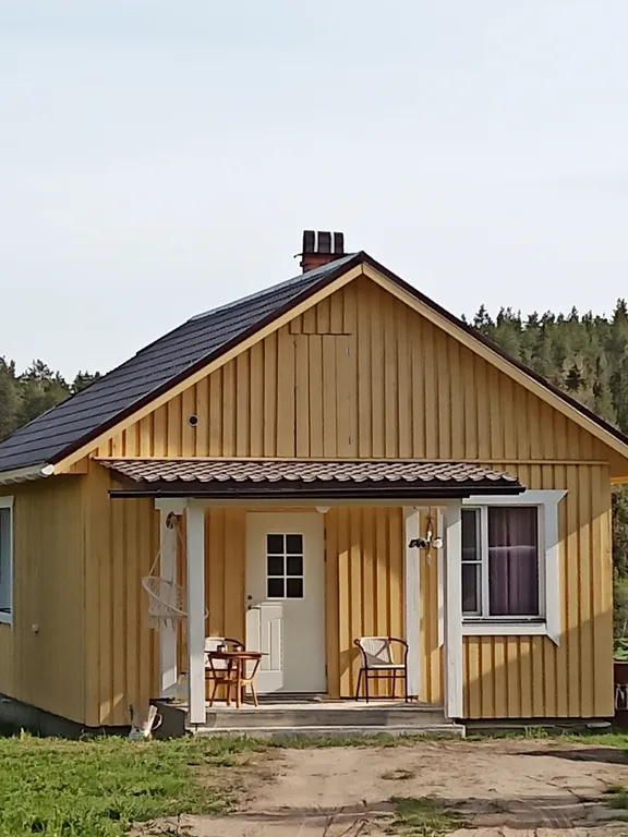 Дом в Карелии с печью-камином и видом на лес