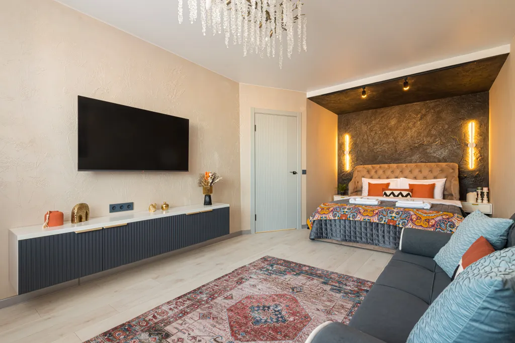 Премиум с гостиничным сервисом, халаты, сатиновое белье, кондиционер