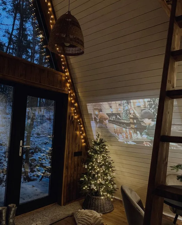 Коттедж Панорамный домик в стиле афрейм на Вуоксе — Кротово