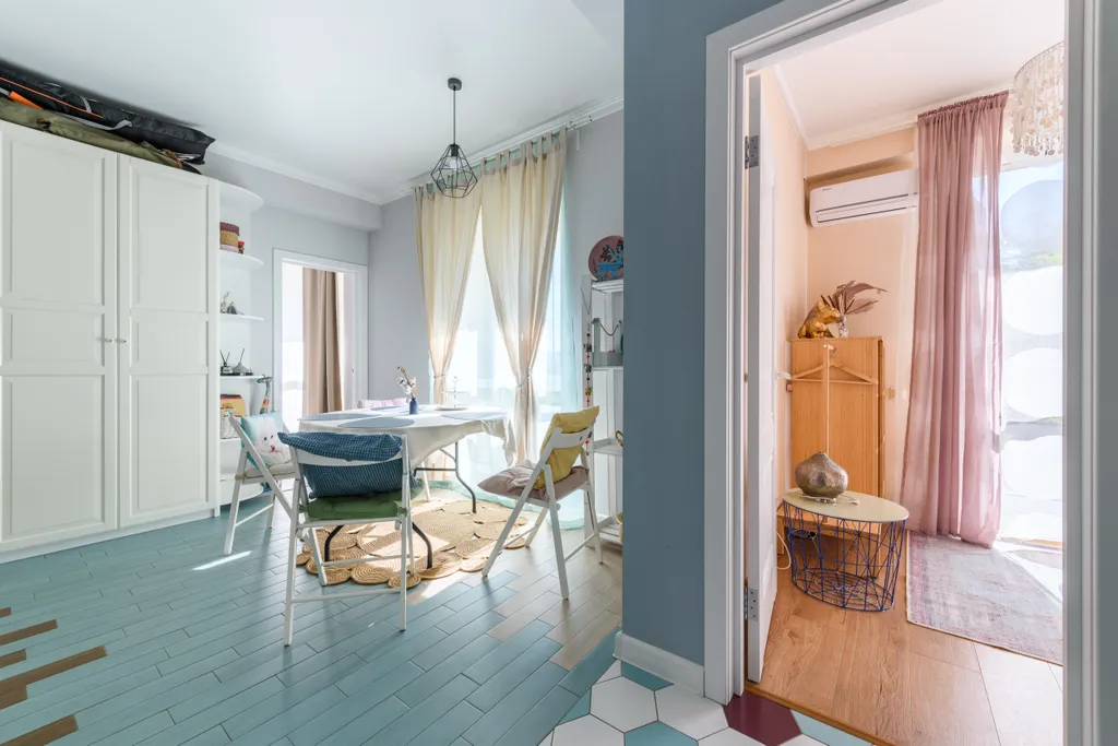 Двухкомнатные апартаменты с 2 балконами, 2 этаж, гамак