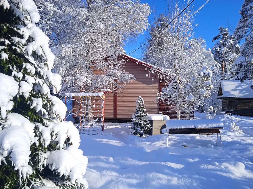 Дом с бесплатной баней на 1 линии от реки
