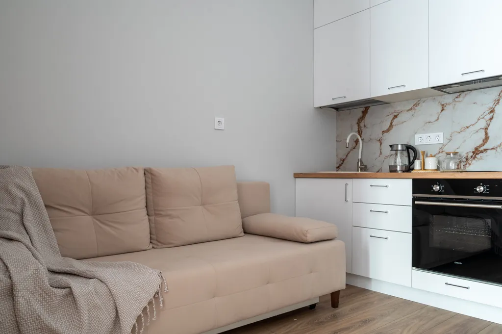 Стильная студия с видом на горы