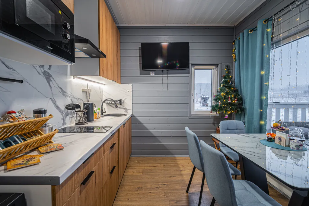 Современный дом с банным чаном "Lavanda House"  в Карелии