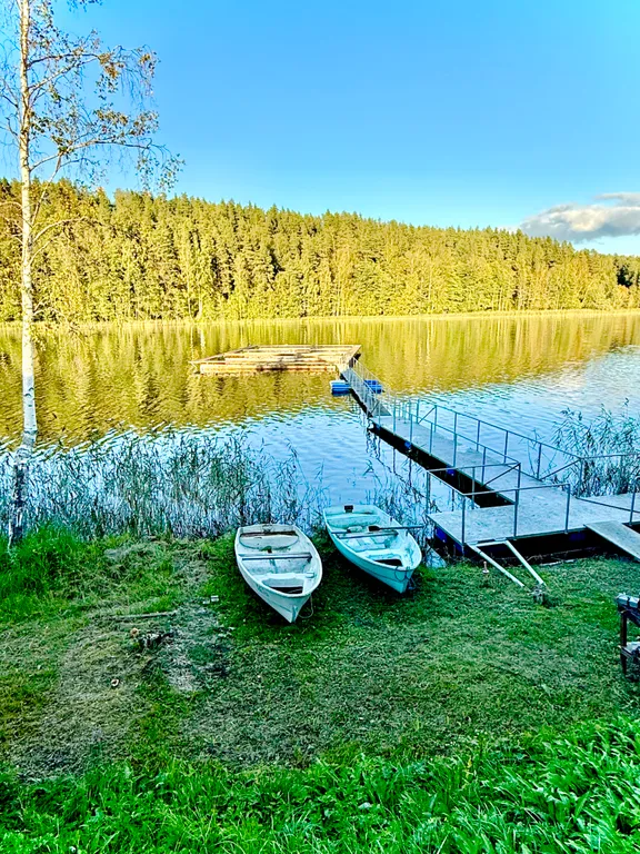 Домик с озером