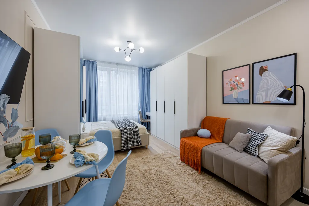 Квартира Стильная студия в ЖК Прокшино в 15 минутах от аэропорта Внуково — аренда посуточно в Коммунарка