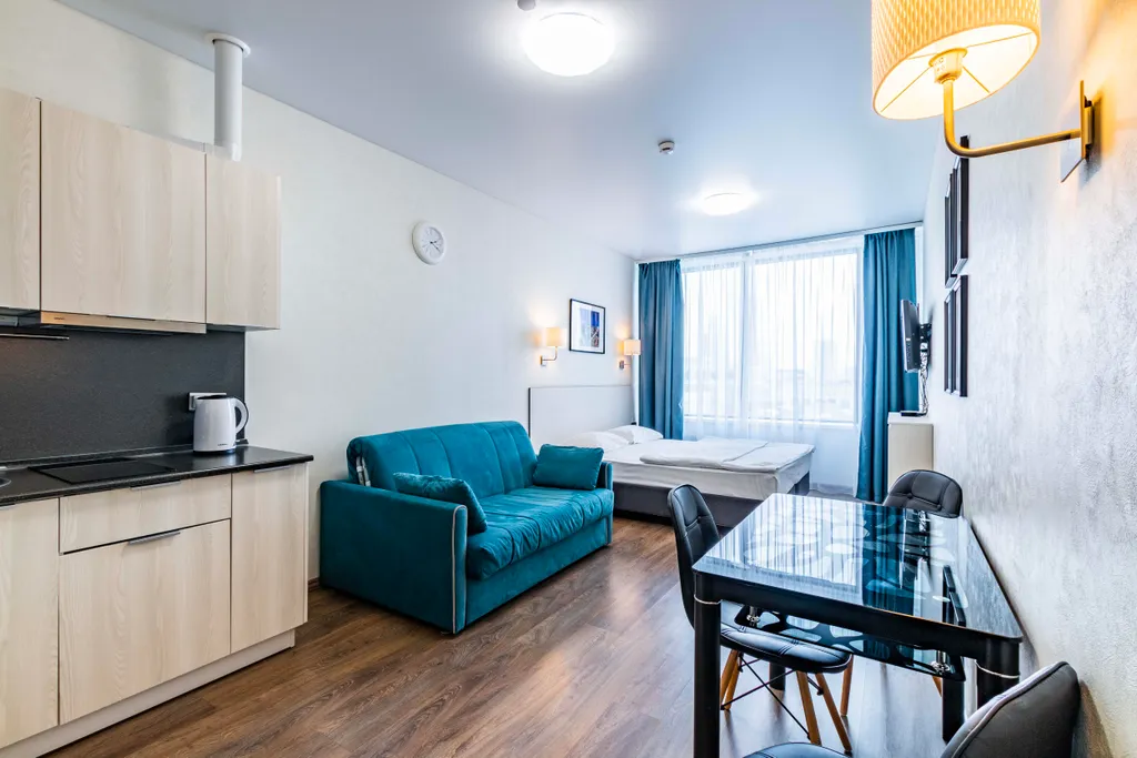 Стильная студия в центре с отличным видом