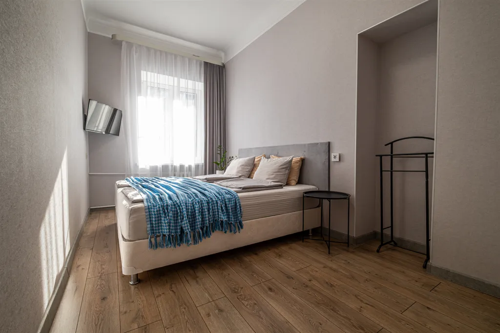 Квартира в центре с видом на лес.