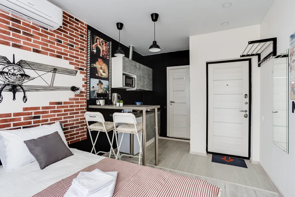 Квартира Стильная студия в 5 минутах пешком от метро и автовокзала Котельники — Котельники