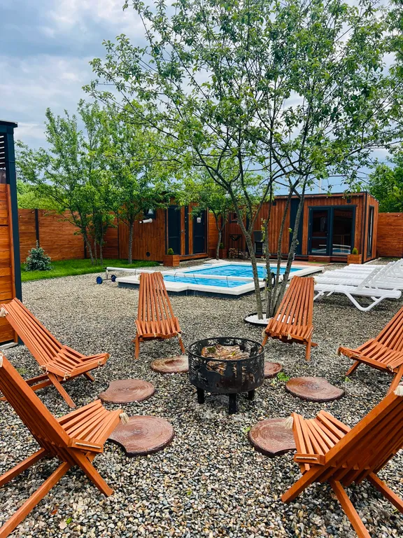 Коттедж Коттедж Уютный Афрейм с бассейном и баней — Горячий Ключ