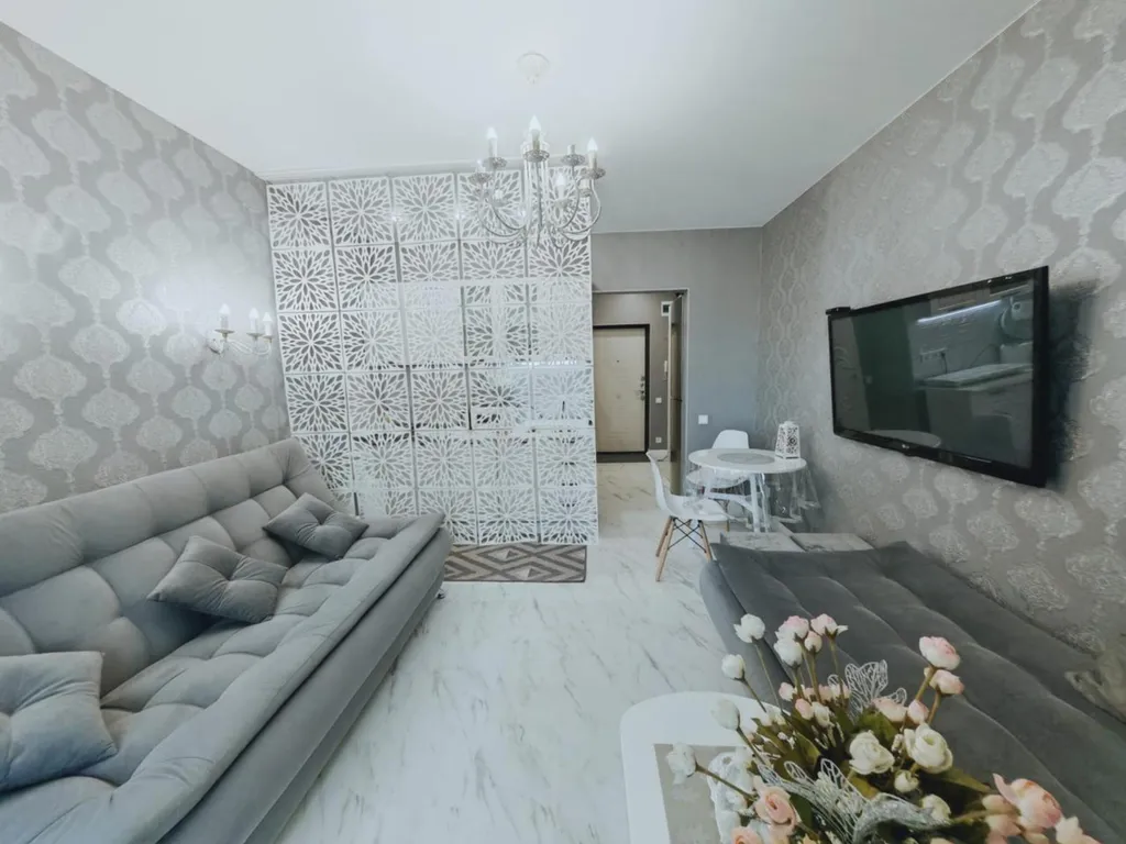 Квартира-студия в новом жк рядом с широким пляжем, удобная локация, всё рядом