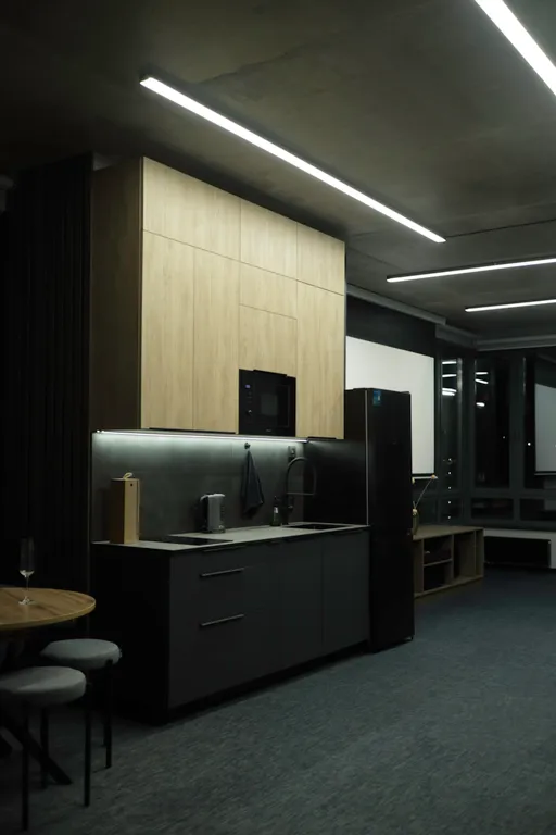 Стильная квартира с кинопроектором