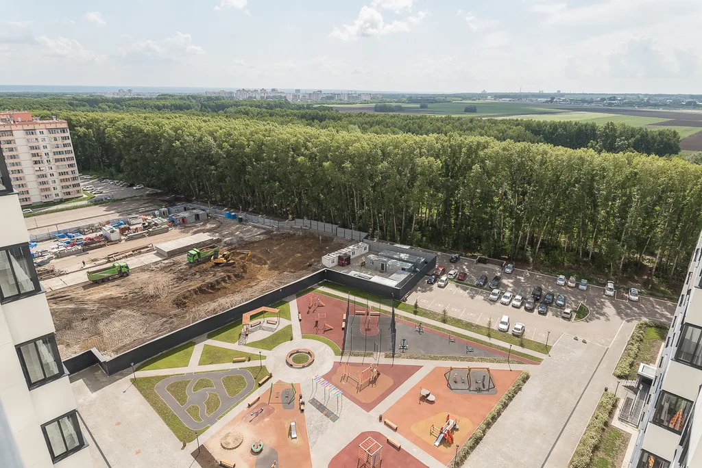 Квартира Квартира Уютная студия в новом доме с видом на лес — Новосибирск