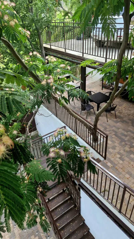 Комната в доме в лесу у моря