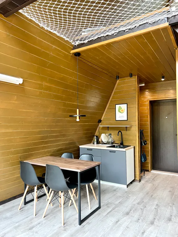 Уютный романтический домик А-фрейм