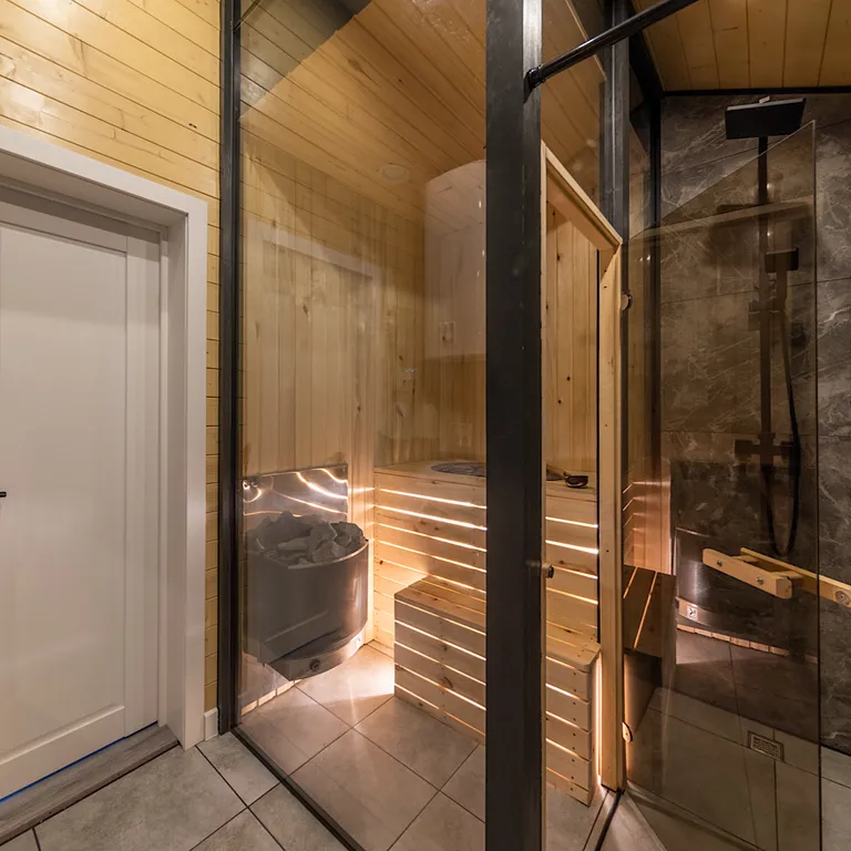 Домик в Икше с камином и сауной (Lato-76)