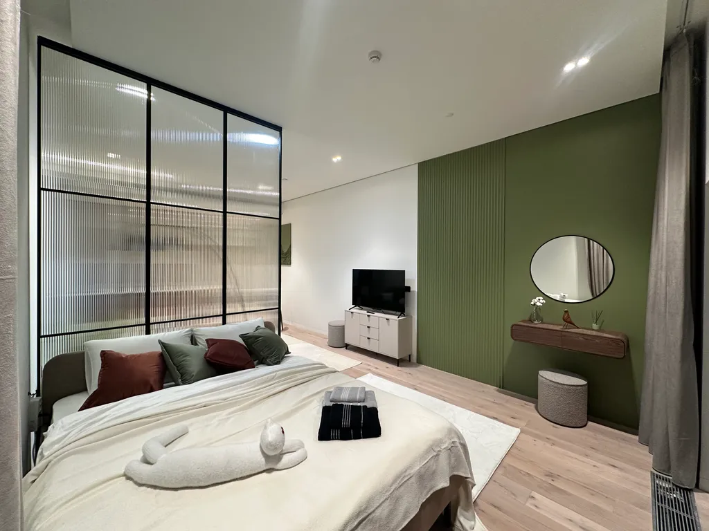 Квартира Квартира Прекрасная студия с панарамными окнами в центре столицы — Москва