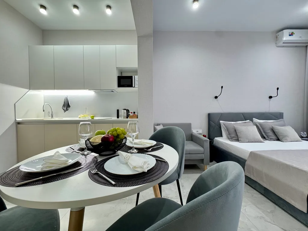 Квартира Квартира Люкс с видом на море и реку с балконом — Лазаревское