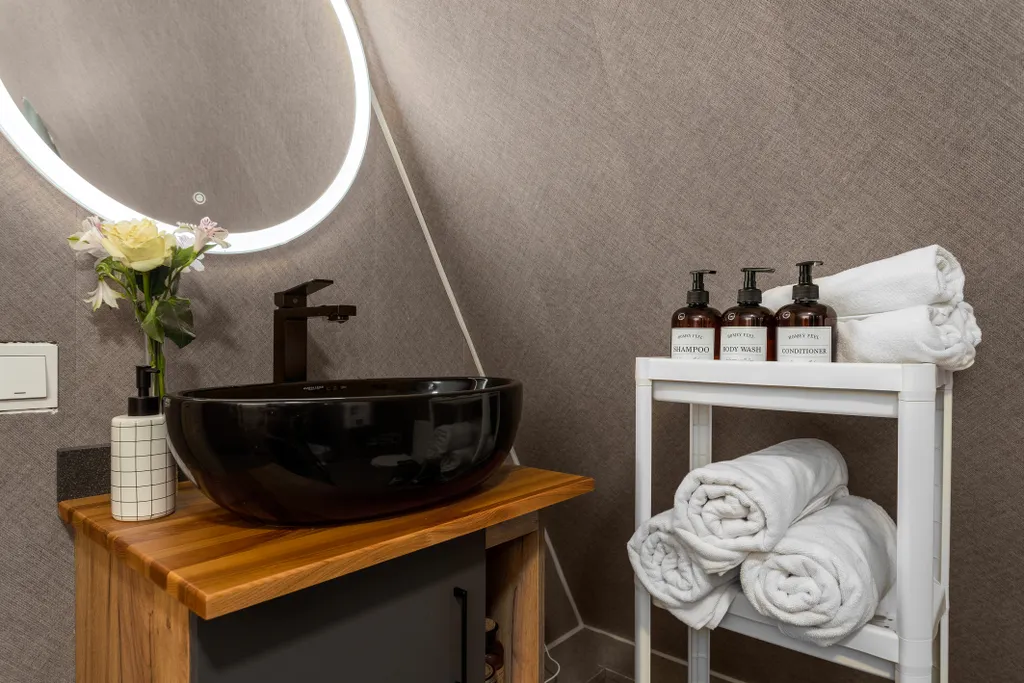 A-frame с беседкой и сауной у Игоры