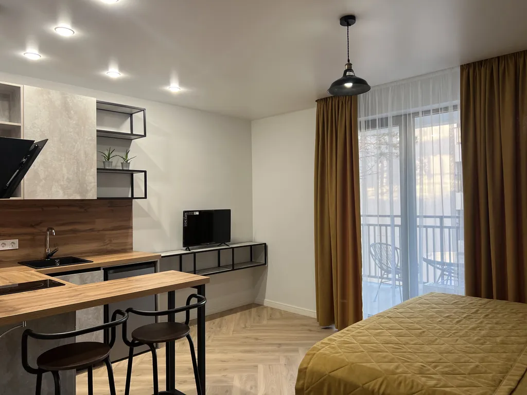 Квартира Апартаменты с бассейном в 5 минутах от чистого моря, дюн и дельфинария — Анапа