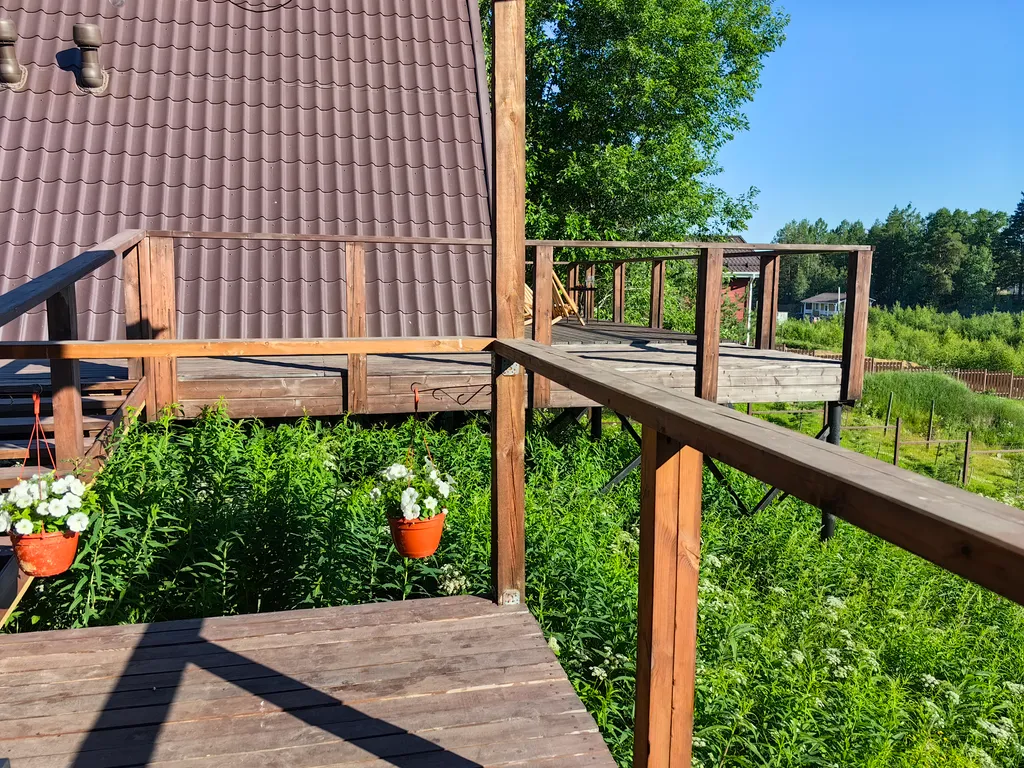 A-frame с беседкой и сауной у Игоры