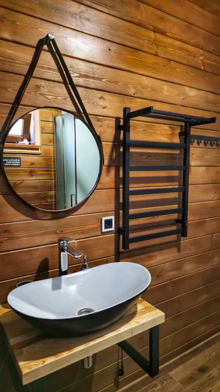 Коттедж Коттедж Шале с 1 спальней, кухня-гостиная с диваном и ванной комнатой — Мезмай