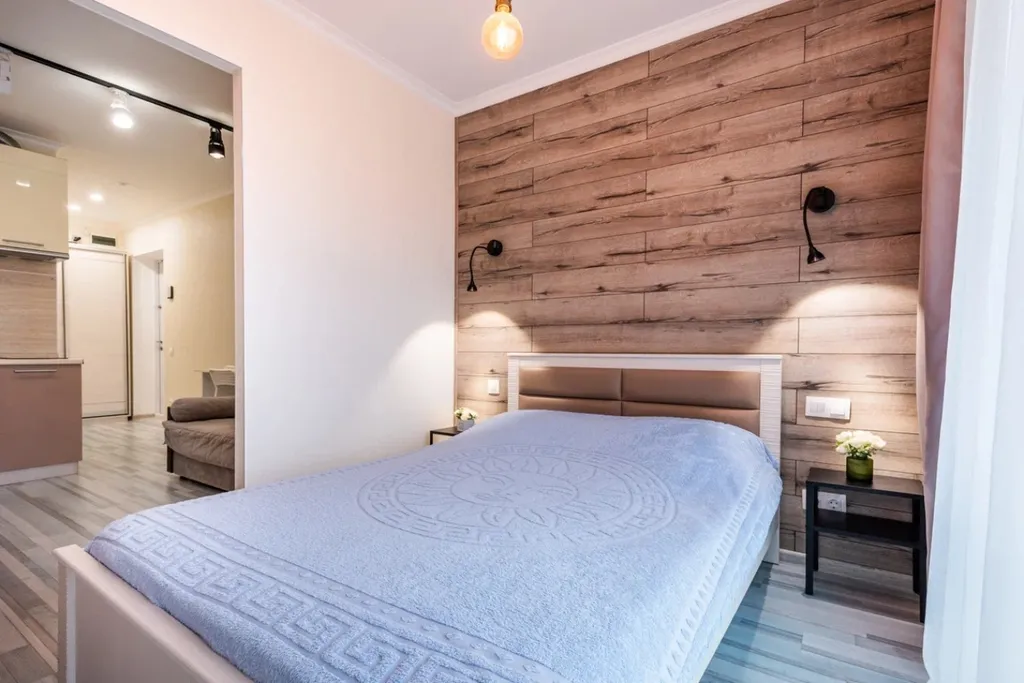 Apartment near Mega Khimki with a balcony