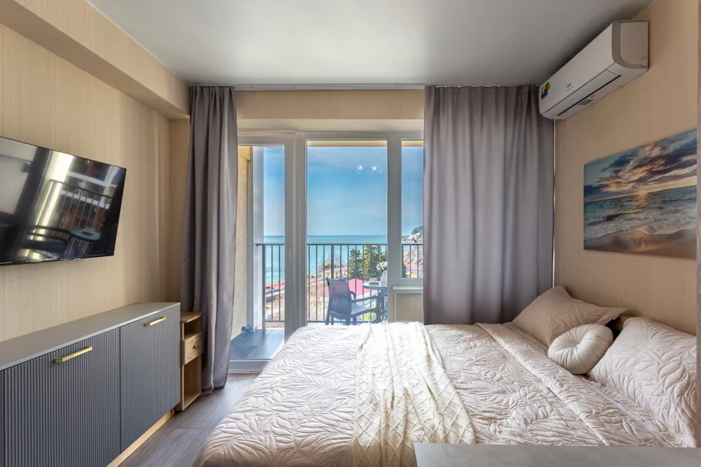 Уютная студия с видом на море Каравелла 221