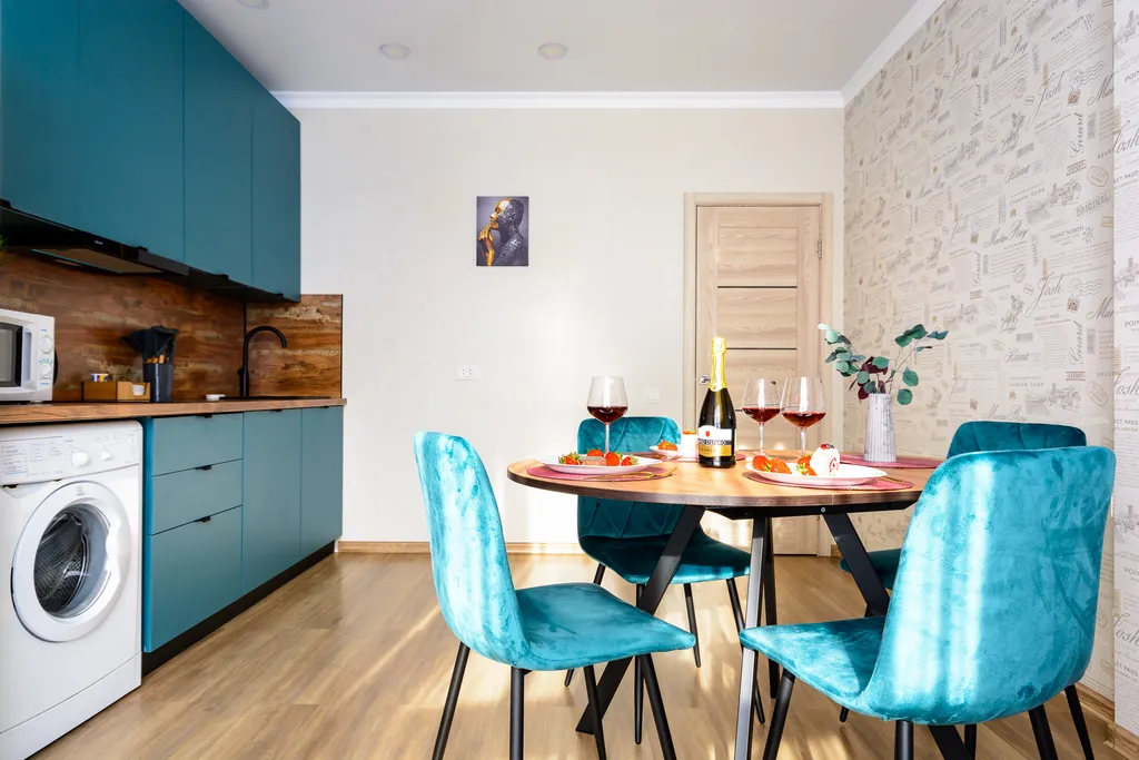 Квартира Апартаменты Бирюзовая нежность с панорамным видом, у парка Галицкого — Краснодар