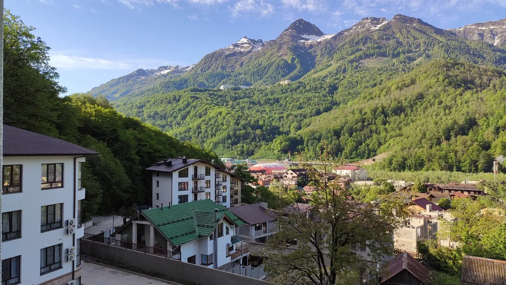 Квартира Квартира Панорамный двухместный апартамент улучшенный комфорт с кухней и балкон — Эсто-Садок