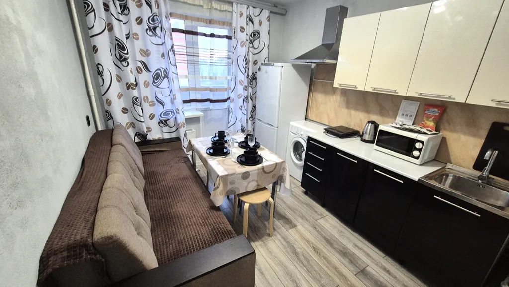 Уютная квартира в новостройке с тремя спальными местами