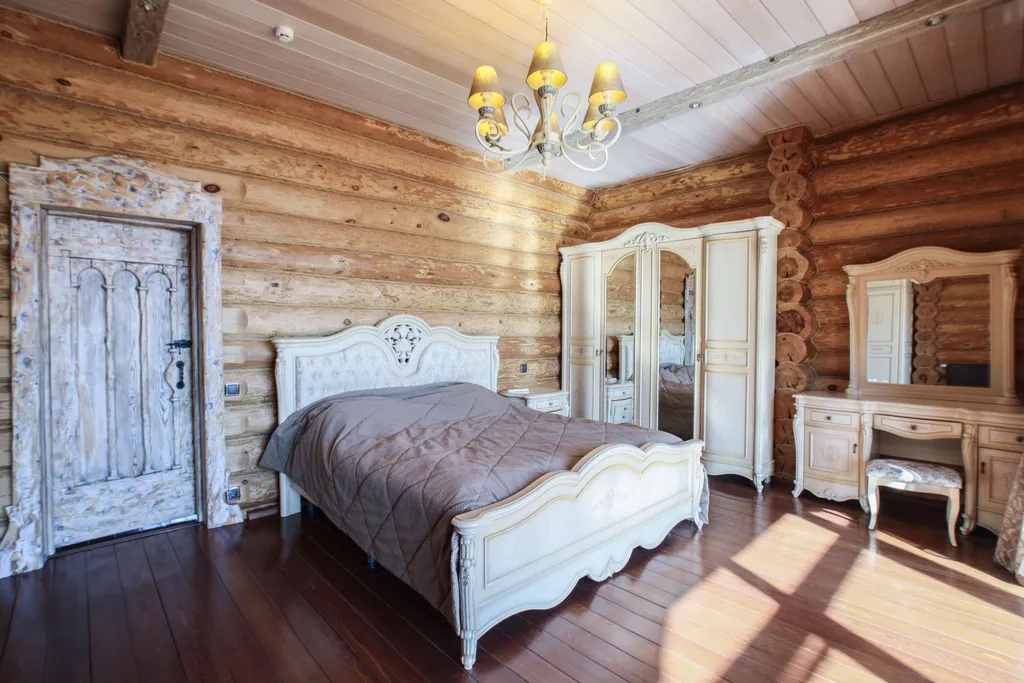 Шале с бассейном и видом на озеро