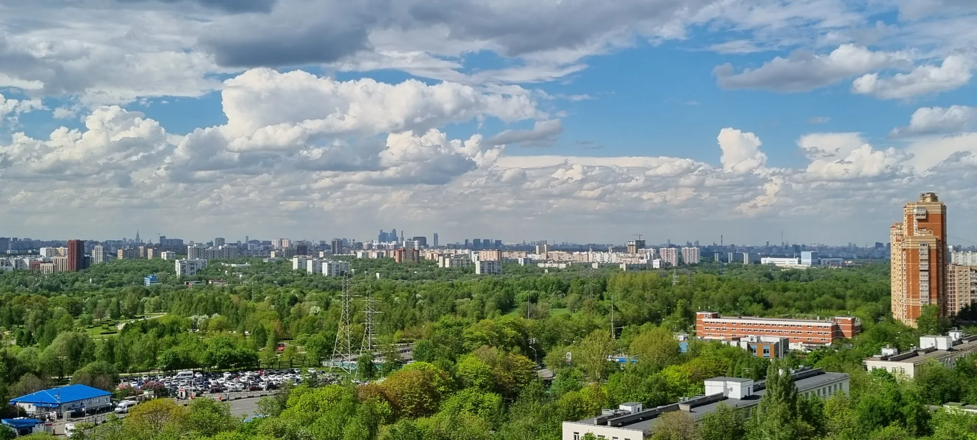 Вид на Москву из апартаментов