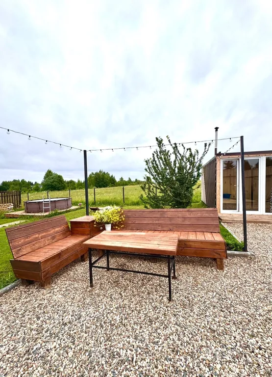 Загородный дом с чаном и баней