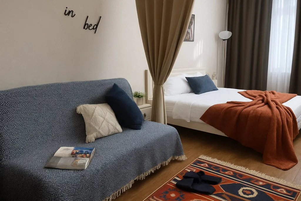 Красивые апартаменты с проектором и рабочим местом